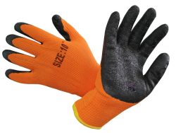 Перчатки с полиуретановым покрытием. р-10 (оранжево/черные) UNITRAUM UN-L001-10 /1148544/