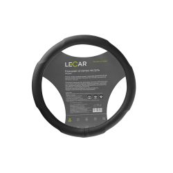 Оплетка на руль из перфорированной кожи, L (40 см.), цвет черный LECAR 000175208 /1401208/