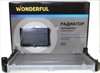 901873 Радиатор охлаждения ГАЗ 3302,2217 Газель 2х слойный с 1999 года алюминиевый WONDERFUL