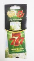 Ароматизатор  подвесной картонный пластинка  777  Ландыш ,FRESH WAY,  777-02 905214