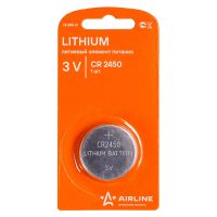 Батарейка литиевая дисковая специальная 1шт AIRLINE CR2450-01  /1046143/